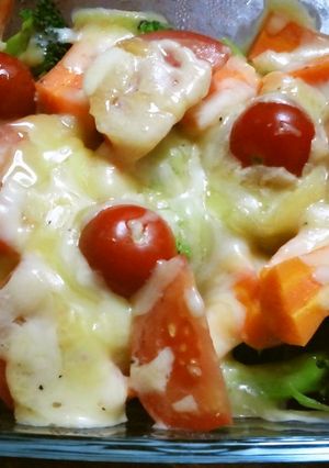 温野菜チーズかけ-レシピのメイン写真