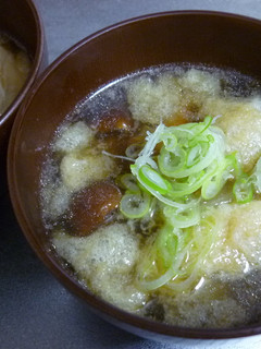 なめこと松山あげの汁物-レシピのメイン写真