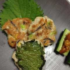 รูปของ ヘルシー♪豆腐とひじきのすり身焼き