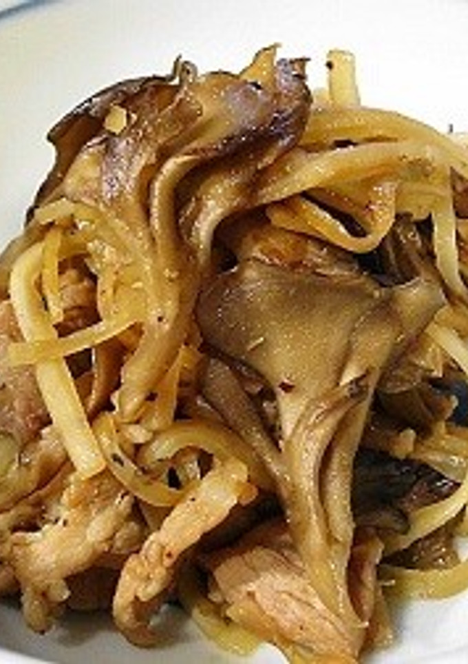 大根の｢皮｣と舞茸の胡椒きんぴら-レシピのメイン写真