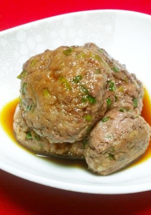 簡単☆薬味たっぷり手抜きハンバーグ☆-レシピのメイン写真