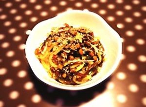 生もずくと納豆のたくあん和え-レシピのメイン写真