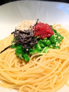【簡単】塩昆布と梅、オクラのパスタ-レシピのメイン写真