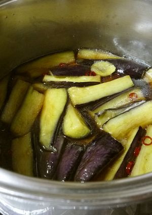 水晶煮　なすびに生姜と唐辛子-レシピのメイン写真