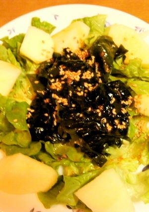 りんごと海草のサラダ-レシピのメイン写真