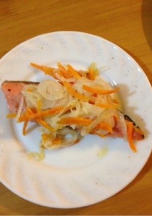 サーモンのマヨーネーズ蒸し-レシピのメイン写真