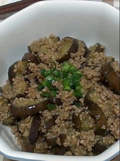 茄子とひき肉の味噌炒め-レシピのメイン写真