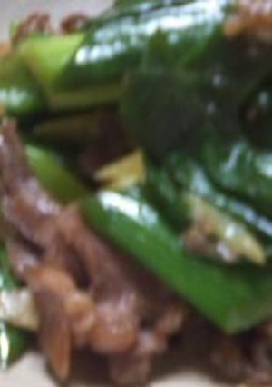 お手軽！　わけぎと牛肉のスタミナ炒め-レシピのメイン写真