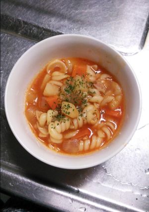トマトジュースでミネストローネ-レシピのメイン写真