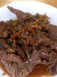 よしだソースで牛肉の焼き肉風-レシピのメイン写真