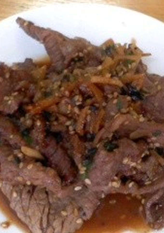 よしだソースで牛肉の焼き肉風-レシピのメイン写真