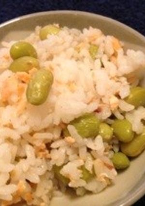 鮭と枝豆のごはん、ついでに離乳食も!-レシピのメイン写真