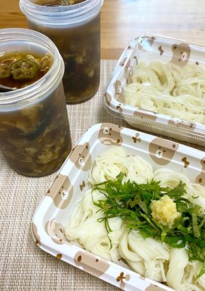 凍ったつゆで冷えランチ♪お弁当そうめん-レシピのメイン写真