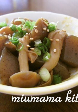 作り置き＊こんにゃくとしめじの甘辛煮-レシピのメイン写真