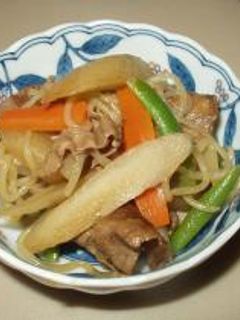 牛肉と根菜の炒め煮-レシピのメイン写真