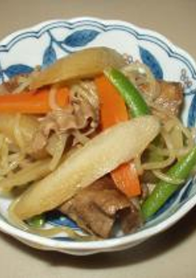 牛肉と根菜の炒め煮-レシピのメイン写真