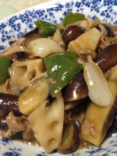 夏野菜の黒酢炒め-レシピのメイン写真