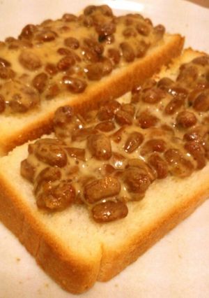 納豆マヨトースト-レシピのメイン写真