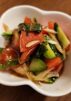 トマトと香味野菜のサラダ-レシピのメイン写真
