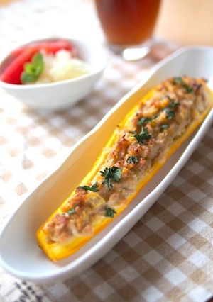 ズッキーニのボート焼き-レシピのメイン写真