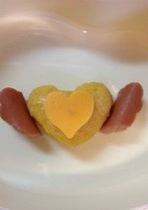エンジェルハートナゲット☆デコ弁キャラ弁-レシピのメイン写真