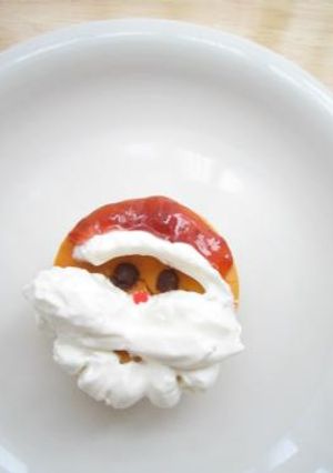 サンタクロースのベイクドチーズケーキ-レシピのメイン写真