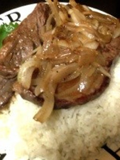 男の牛肉ステーキ飯‼-レシピのメイン写真