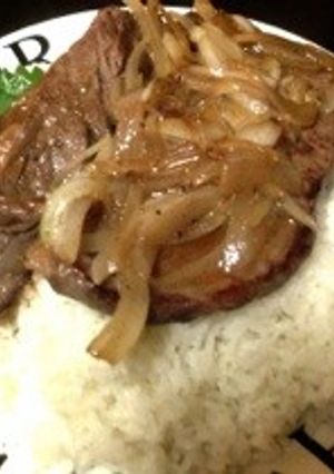 男の牛肉ステーキ飯‼-レシピのメイン写真