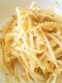 簡単!美味☆もやしと卵のバター炒め♪-レシピのメイン写真