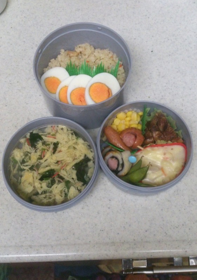 炊き込みピラフ弁当！-レシピのメイン写真