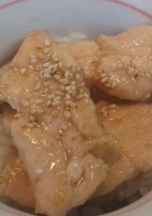 ツルンとした食感の鶏むねダイエット小丼-レシピのメイン写真