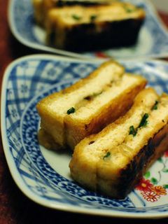 栃尾の油揚げでねぎ味噌挟み焼き-レシピのメイン写真