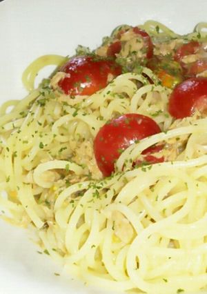 ズボラ～♡ツナトマトの冷製パスタ-レシピのメイン写真