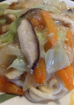 野菜たっぷり☆あんかけ焼きうどん-レシピのメイン写真