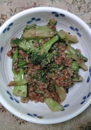 ブロッコリーの挽き肉あんかけ-レシピのメイン写真