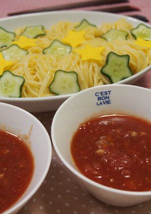 トマト缶で☆スパイシートマトつけスパ-レシピのメイン写真