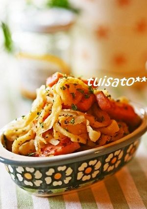 Bペッパーで仕上げる☆切干ベーコン♪-レシピのメイン写真