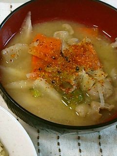 生姜が隠し味♪優しい味の具だくさん豚汁☆-レシピのメイン写真