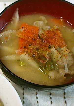 生姜が隠し味♪優しい味の具だくさん豚汁☆-レシピのメイン写真