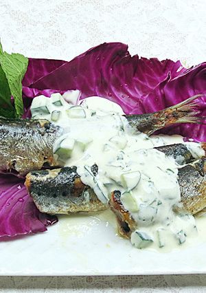 鰯のグリル（ミントソース添え）-レシピのメイン写真