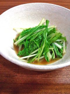 レンジで簡単*水菜の辛子おひたし-レシピのメイン写真