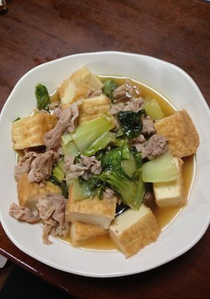 青梗菜と厚揚げの煮浸し-レシピのメイン写真