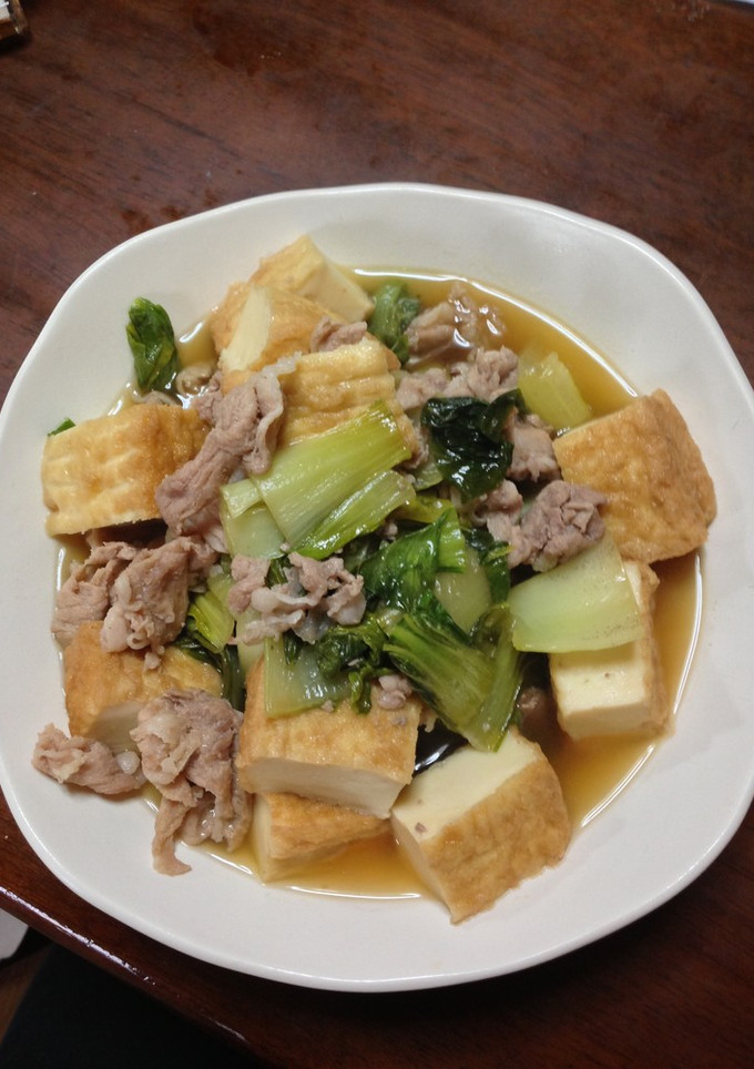 青梗菜と厚揚げの煮浸し-レシピのメイン写真