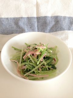水菜と三つ葉のゴママヨ和え-レシピのメイン写真