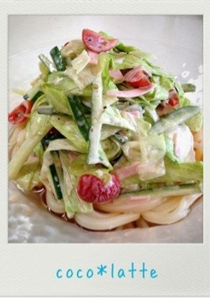 夏の定番♪わが家のサラダうどん-レシピのメイン写真