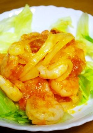 揚げないエビチリマヨ-レシピのメイン写真