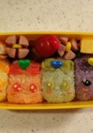 ドキドキプリキュア！俵おにぎり☆キャラ弁-レシピのメイン写真
