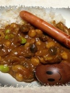 キノコとお豆のカレー-レシピのメイン写真