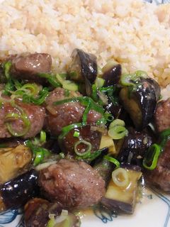 茄子と肉団子のあんかけご飯-レシピのメイン写真