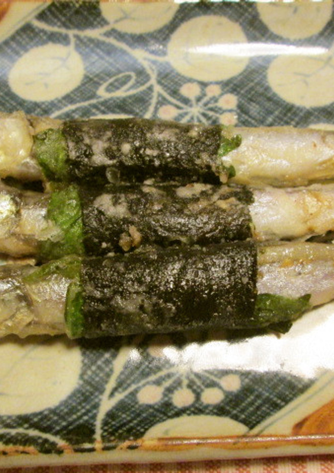 ししゃもの梅しそ海苔巻き焼き-レシピのメイン写真